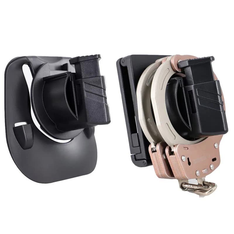 Handcuff Holster Police Shackles Cover Quick Release Belt Loop Clip Handcuff Case Pouch for 5.5cm Belt Hunting Gear