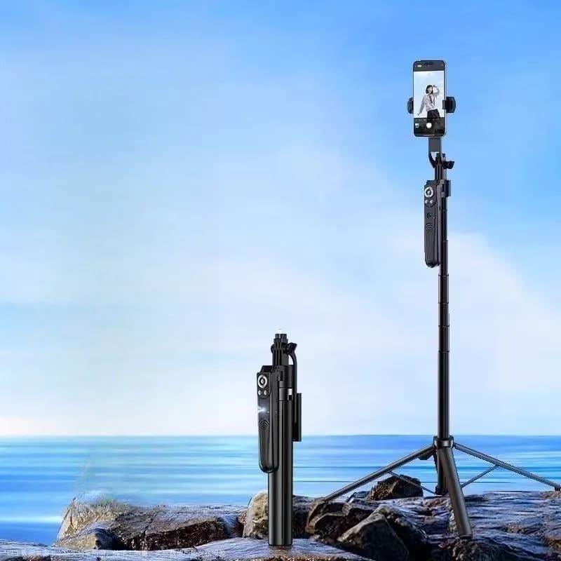 selfie stick a quattro gambe, supporto per cellulare multifunzione follow-up intelligente, rotazione a 360 gradi all'aperto