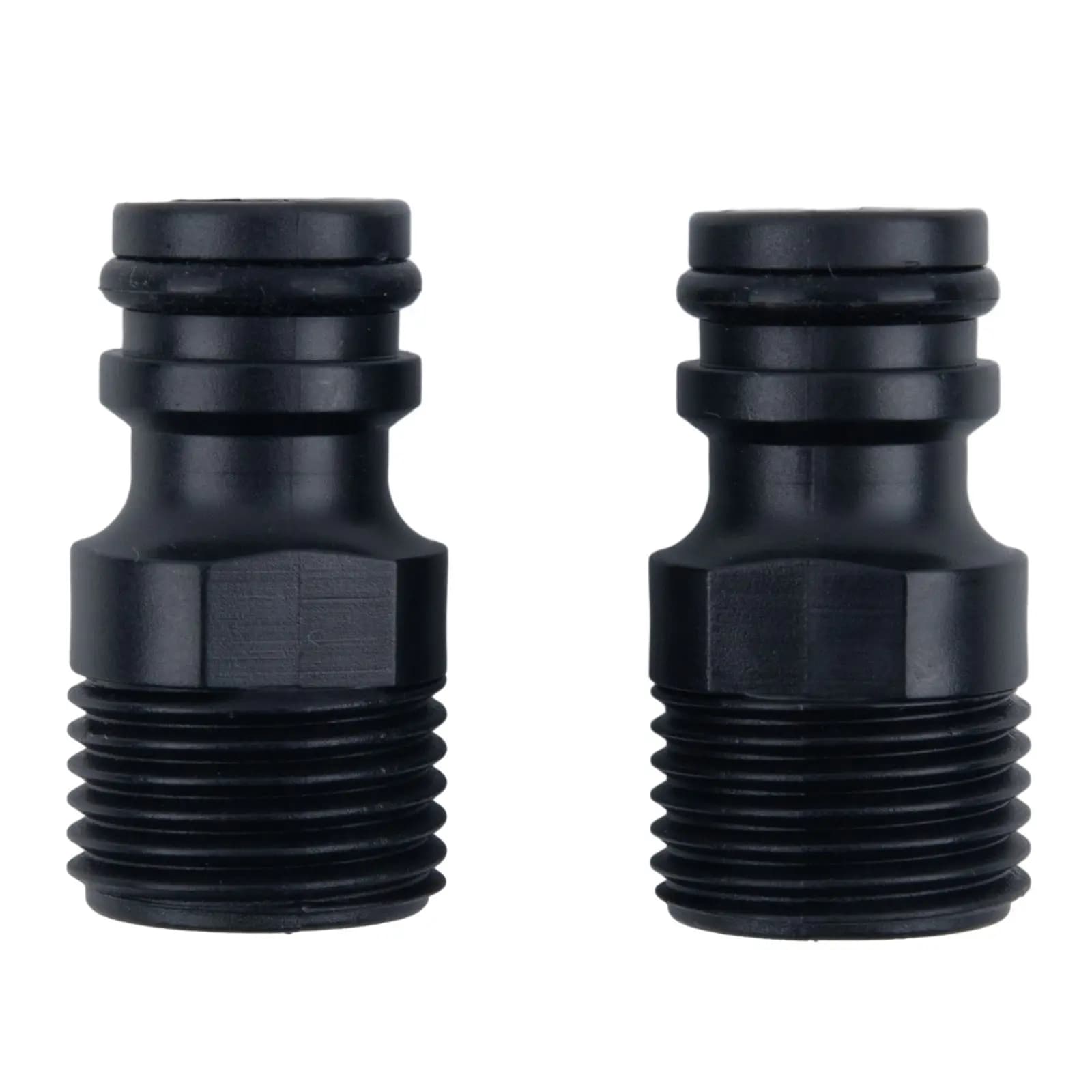 2 adattatori con filettatura maschio BSP da 1/2 per tubo da giardino e per tubi con connessione filettata esterna, raccordo in plastica