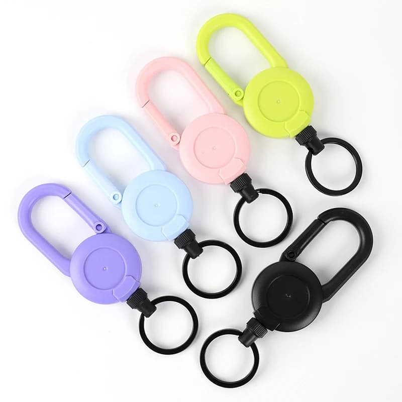 Special Offer: 1 Piece Colored Retractable Keychain, Anti-theft with Easy Cable, Elastic Keyring Ring, Retractable Tool