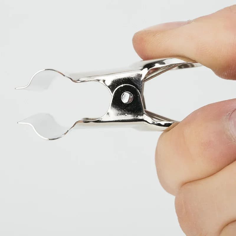 Clip per biglietti rotondi extra grandi in acciaio inossidabile, clip per banconote in metallo, fermagli per cartelle, 4 misure, 6 pezzi/confezione
