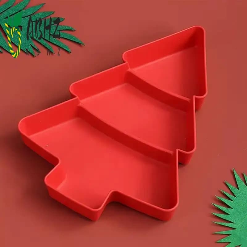 ABHZ-Capodanno Albero di Natale Ciotola di frutta Vassoio per snack per la casa Vassoio per caramelle Semi di melone Scatola di frutta secca Scatola per snack