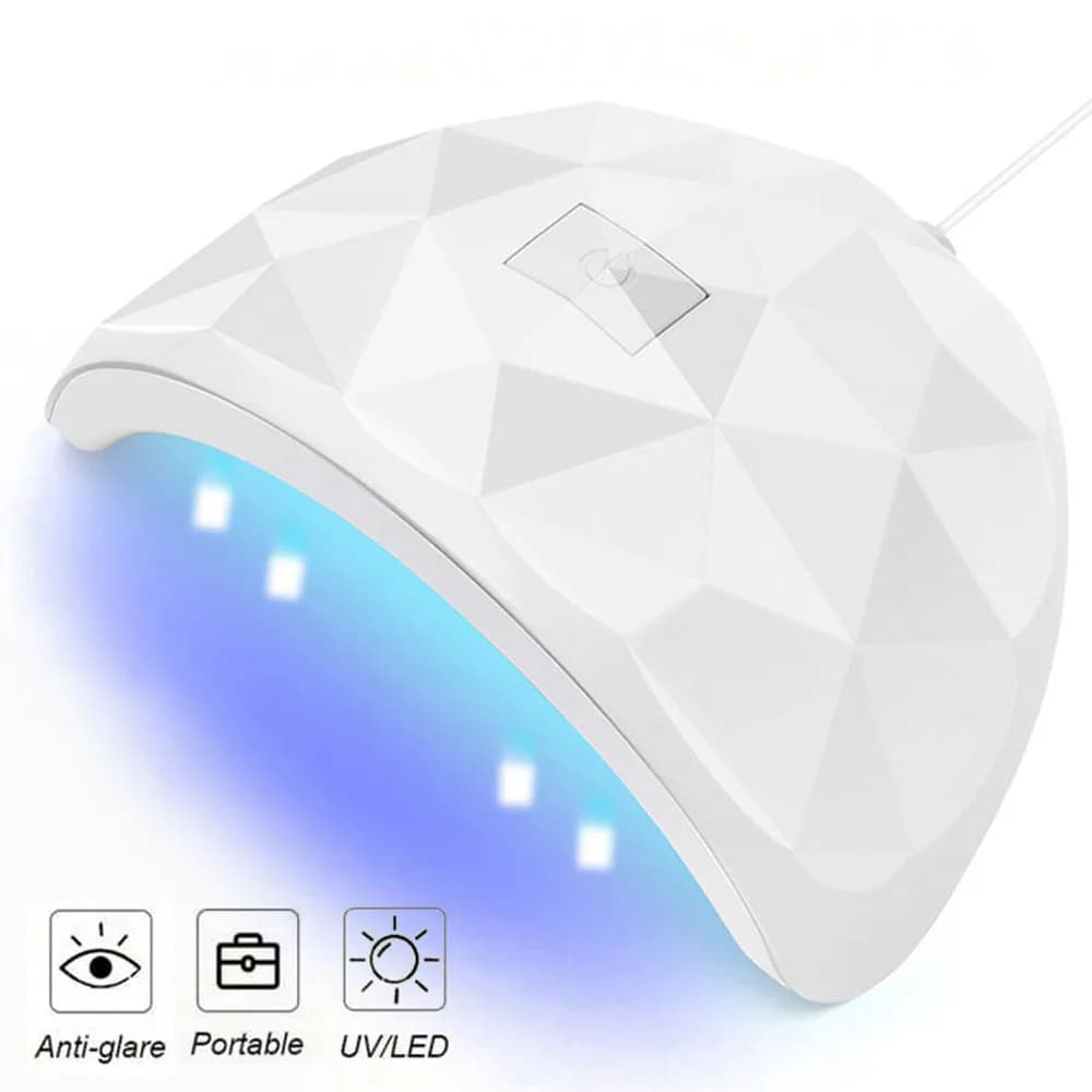 LINMANDA 54W UV Lampada A LED Essiccatore per unghie Gel polimerizzante Smalto per unghie 18 pezzi Lampada LED con USB Smart Timer Luce solare Strumenti per nail art