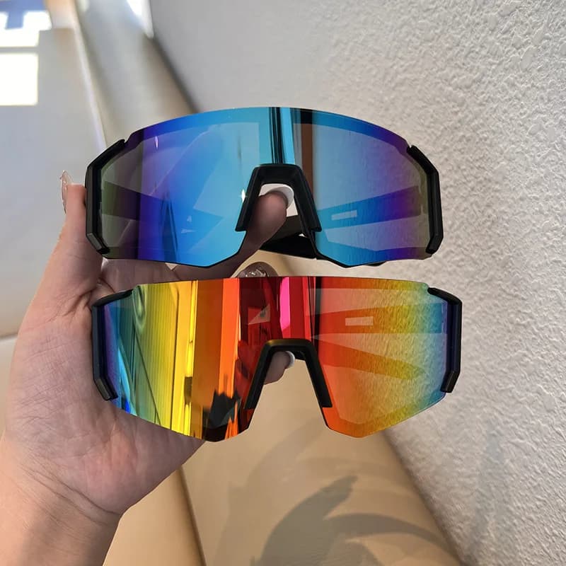 Occhiali da sole da ciclismo UV400 Uomo Donna Occhiali da sole per bici Occhiali da sole per sport all'aria aperta Occhiali antipolvere per bicicletta