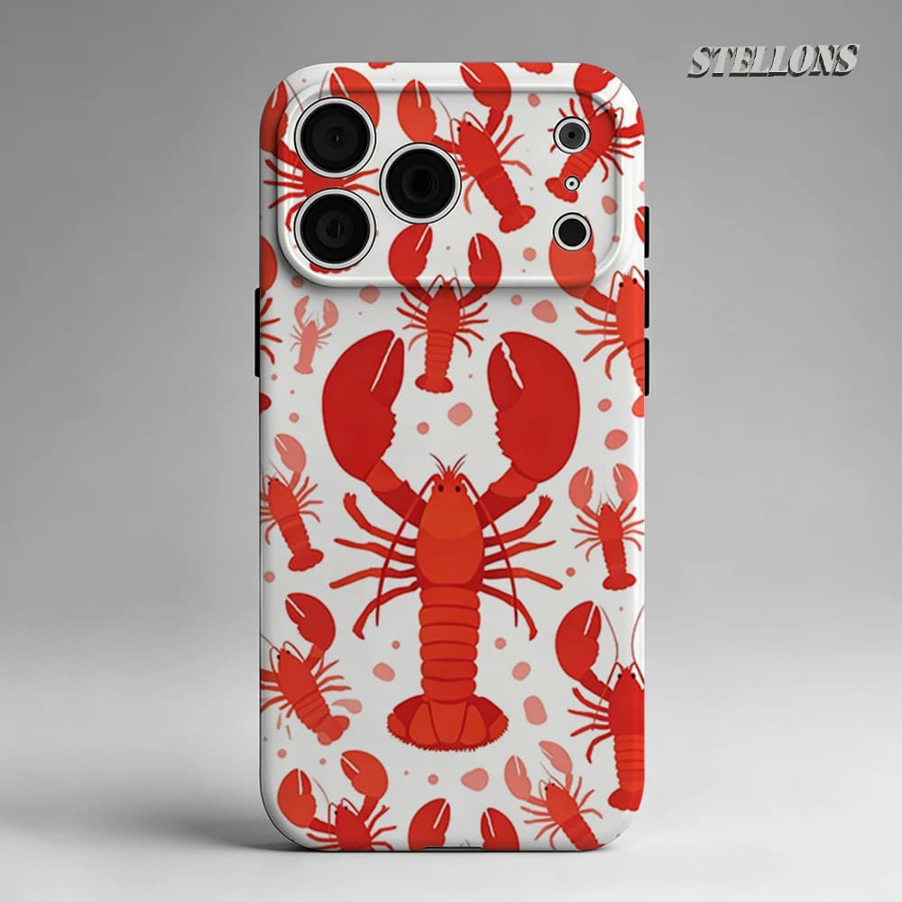 Custodia per telefono Red Lobster Vibe magnetica per iPhone 17 16 15 14 13 Pro Max Plus, custodia robusta a strato singolo/doppio