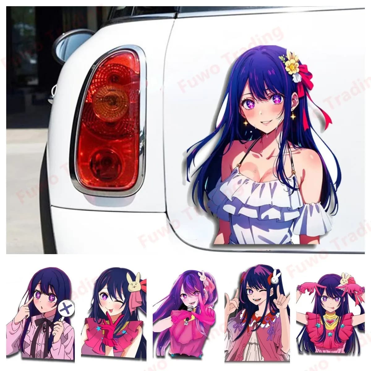 Vendita calda Anime Cute Vinyl Car Wrap Stickers Graffiti protezione solare decalcomania vinile Cartoon Creative tavola da surf decalcomanie
