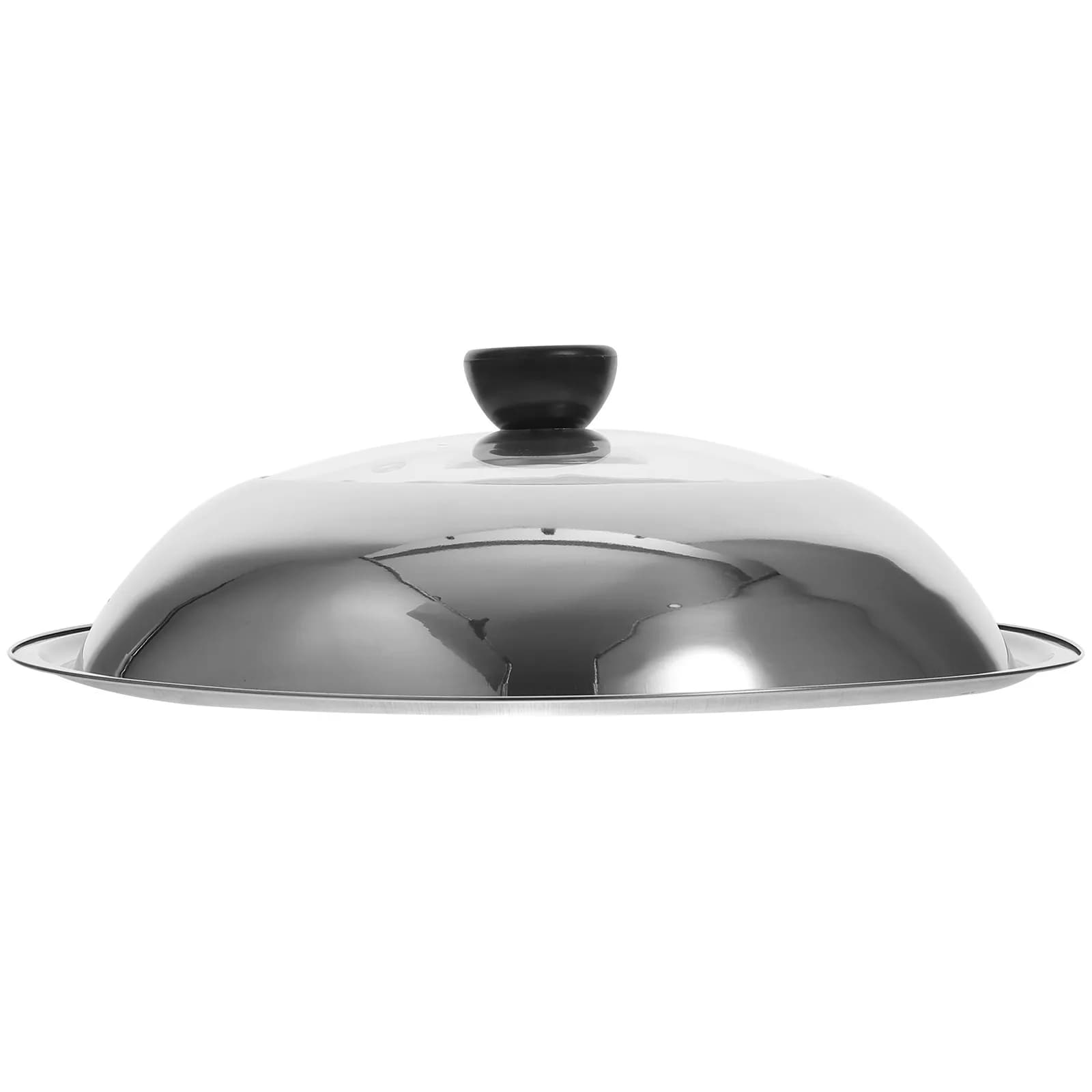 Coperchio Universale in Acciaio Inox Resistente per Pentole, Wok e Padelle, Design Ventilato Anti-Scottatura e Resistente al Calore