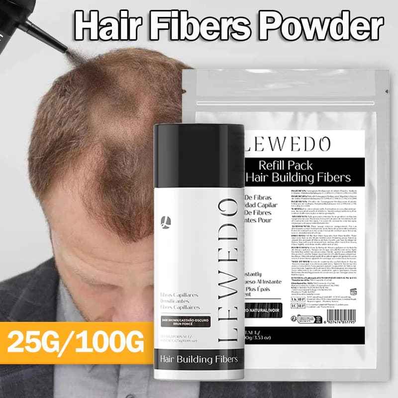 Hair Building Fibers Fuller Hair Fiber Powders Refills Concealer Styling Fiber 5 Sec Quick Thickening Solution for Sparse Areas