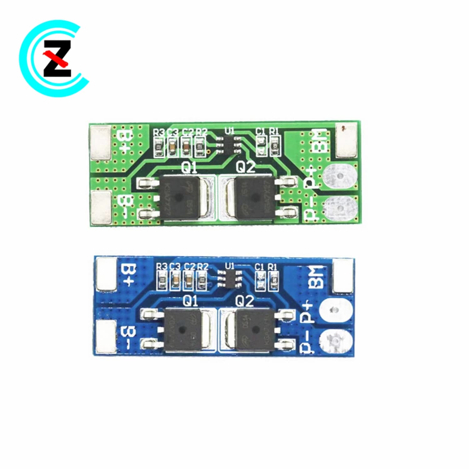 Scheda di protezione per batterie al litio ferro fosfato (LiFePO4) serie 2, 6.4V, 7.4V, 8.4V, con carica 8A e limitatore di corrente 15A