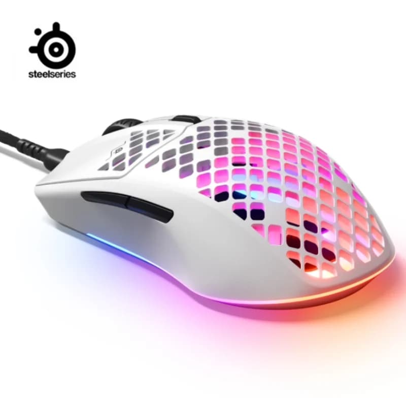 Mouse da gioco cablato SteelSeries Aerox 3 8500 CPI Sensore ottico TrueMove Core Mouse da gioco dal design ultraleggero e resistente all'acqua