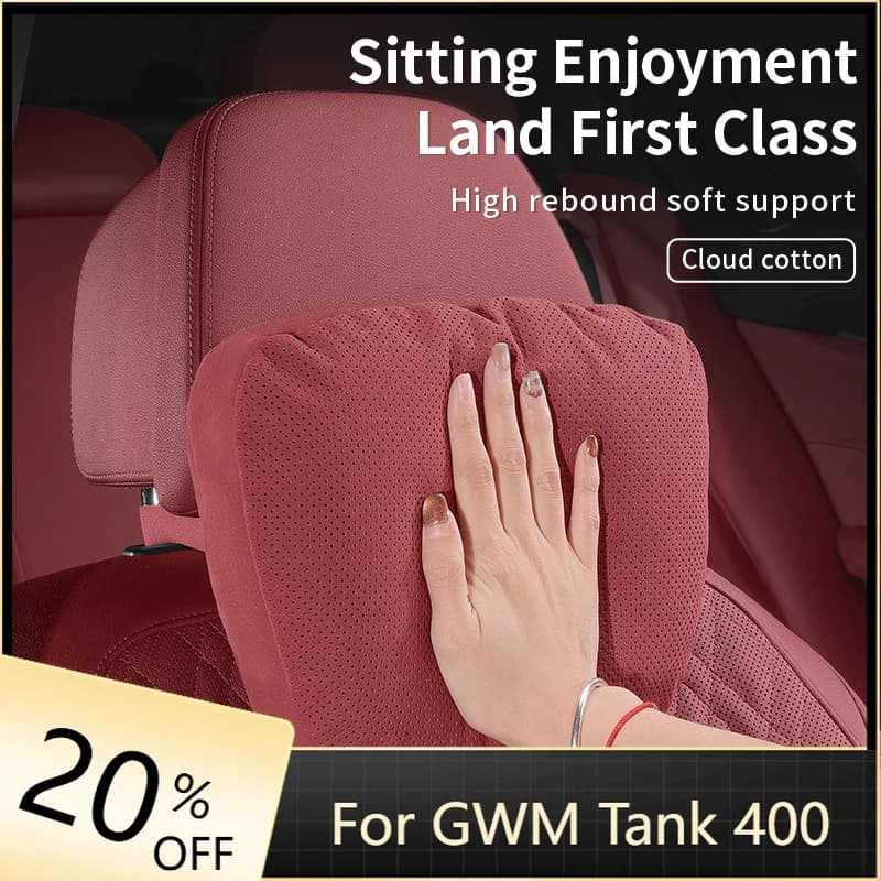Poggiatesta per auto Supporto per il collo Cuscino lombare Cuscino per il collo morbido e traspirante Accessori auto per Great Wall TANK 300 400 500 700