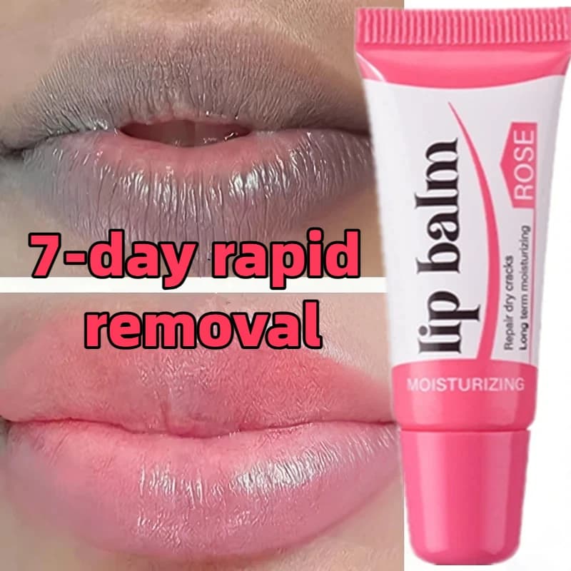 Remove Dark Lip Balm Serum Fast Lighten Melanin Lip Mask Exfoliating Fade Lip Lines Dead Skin Nourishing Repair Lip Care Makeup