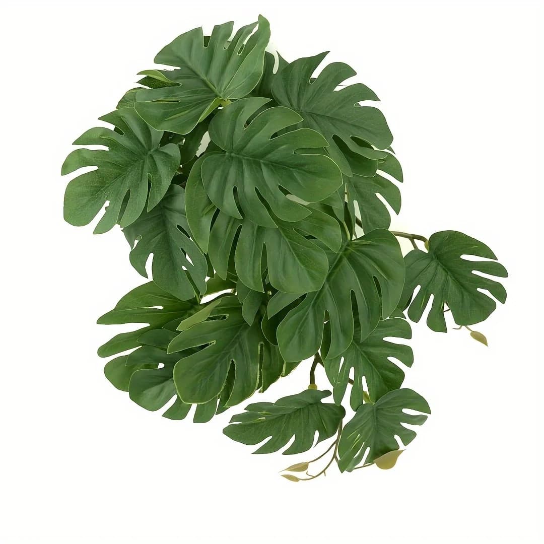 Piante Artificiali per Terrario, Piante Finte Pendenti, Finto Monstera, Piante Finte Swiss Cheese, Monstera Adansonii