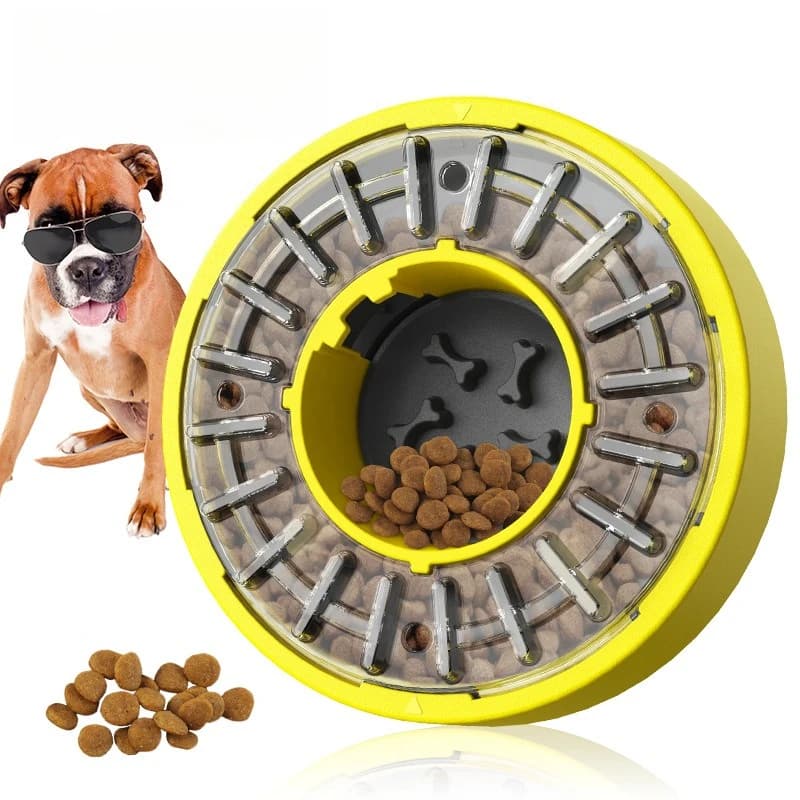 for Pet Supplies Large Chassis Rotating Bowl Slow Food Leakage Enhanced Intelligence Dog Toy