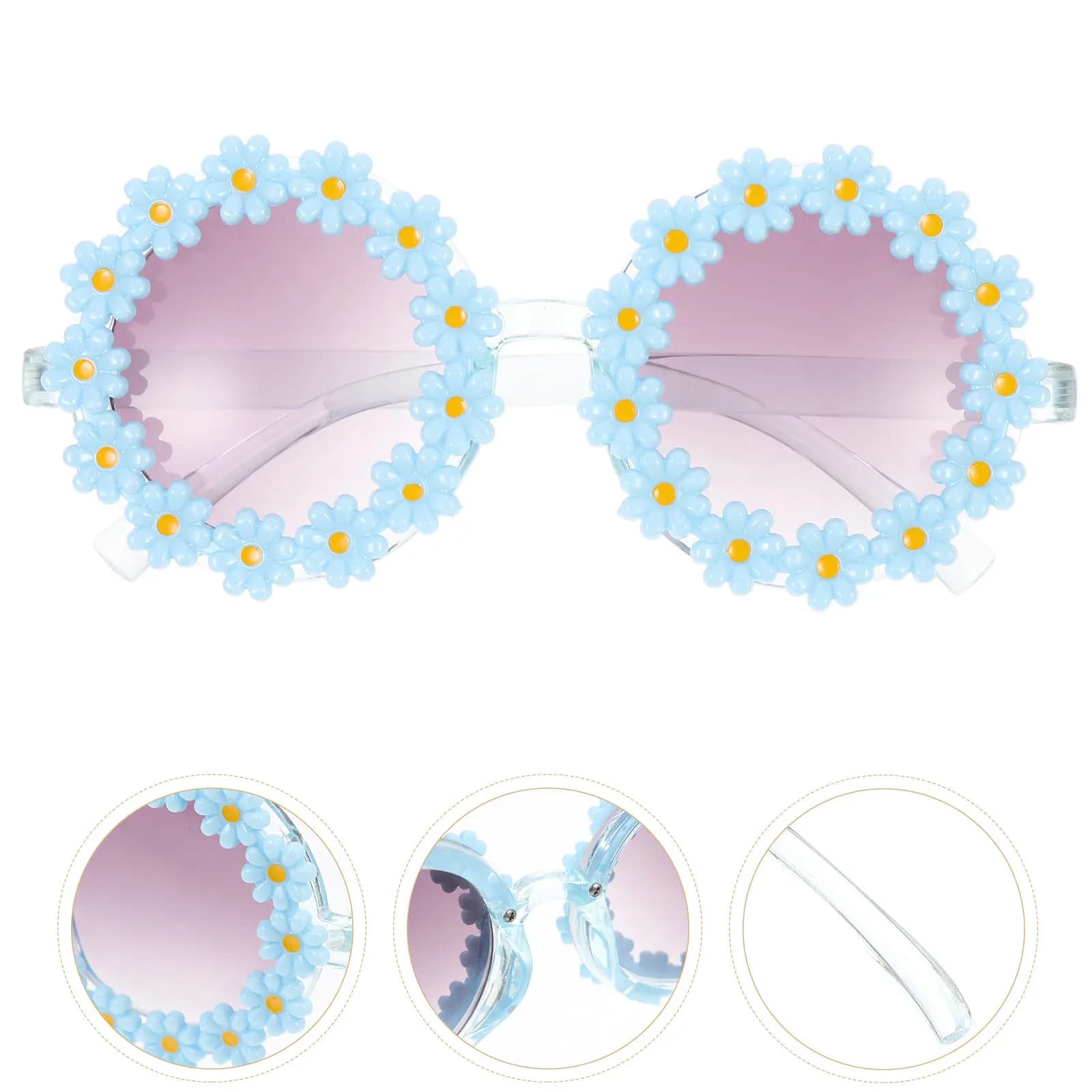 Occhiali da Sole a Forma di Fiore, Divertenti Accessori per Feste, Decorazioni per Costumi di Scena, Oggetti di Scena per Foto, Travestimenti, Feste in Spiaggia, Regali, Protezione Anti-UV