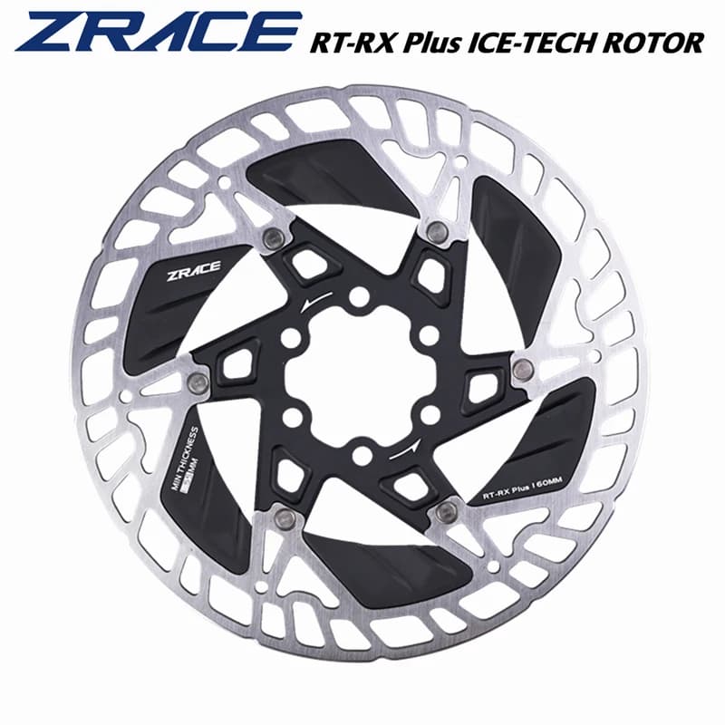ZRACE RT-RX Plus ICE-TECH Rotore a disco a 6 viti, rotore flottante ultraleggero con forte dissipazione del calore Freno a disco stradale da 160 mm