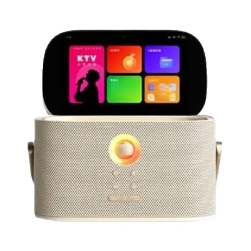Sistema Karaoke Portatile Intelligente con Display, Macchina per Karaoke Domestico, Sistema di Canto Wireless, Jukebox