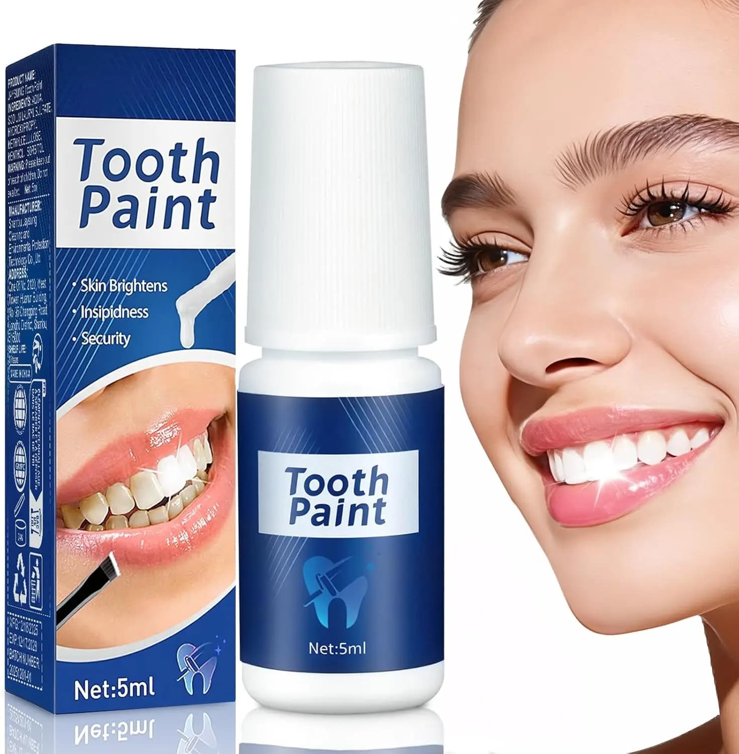 Vernice per Denti, Vernice Sbiancante Istantanea, Semplice e Facile da Usare, Offre Risultati di Sbiancamento Rapidi e Duraturi, Aiutando Y