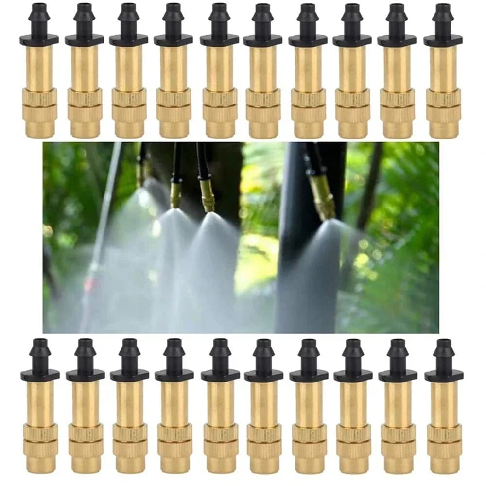 5 pcs/10 pcs Connector Ugello Atomizer In Adjustable Copper For Balcony, Garden, Plants in Vase and Irrigation Of Flowers