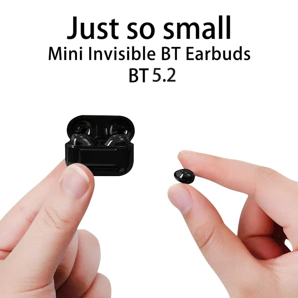 Mini invisible headphones Bluetooth Wireless TWS Touch Gaming NFC Semi-in-ear earphones Sports headphones with noise reduction