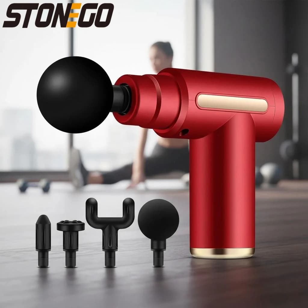 Muscular Massage Gun for Textiles Deep, Portable Massage for Alleviating the Pain of All Body, Back, Collo, Legs and Relaxation
