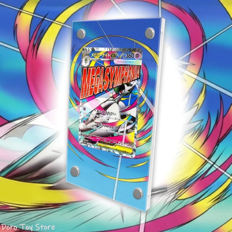 Display artistico per display di carte Pokemon PTCG Gardevoir Mega Dream Gioco anime Espandi Art Ventole fatte a mano Custodia protettiva in acrilico regalo