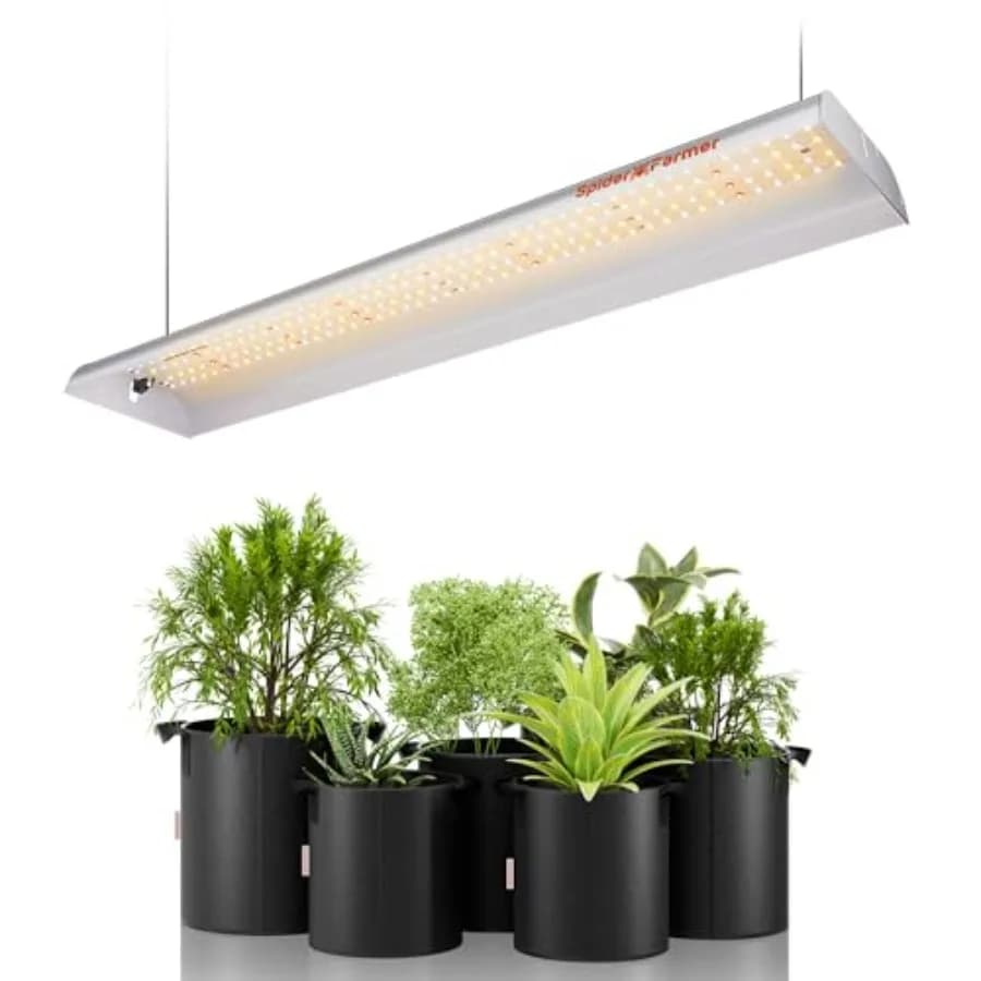 Lampada LED SF300 per Coltivazione Piante, Luce Solare a Spettro Completo per Piante da Interno, Semina, Vegetativa e Fioritura, a Risparmio Energetico e ad Alta Efficienza