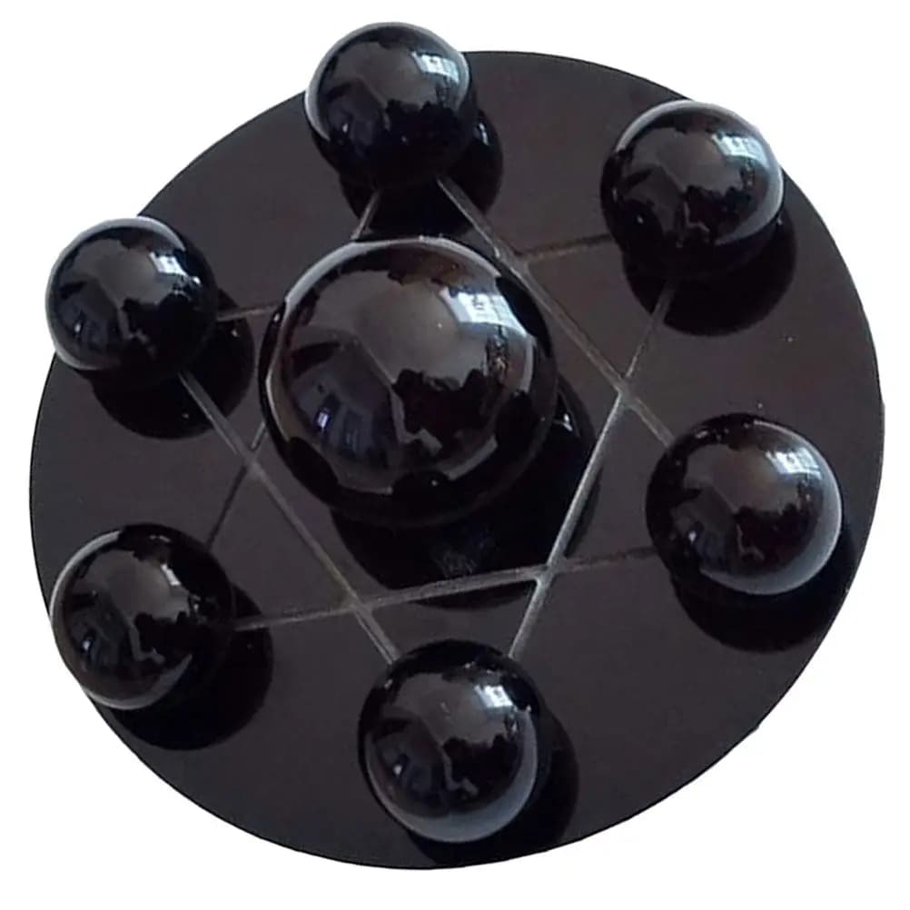 1Set Obsidian Crystal Ball Seven Ball Array Desktop Decoration Creative Home Office Ornament Unique Hand Exercise Tool Gift