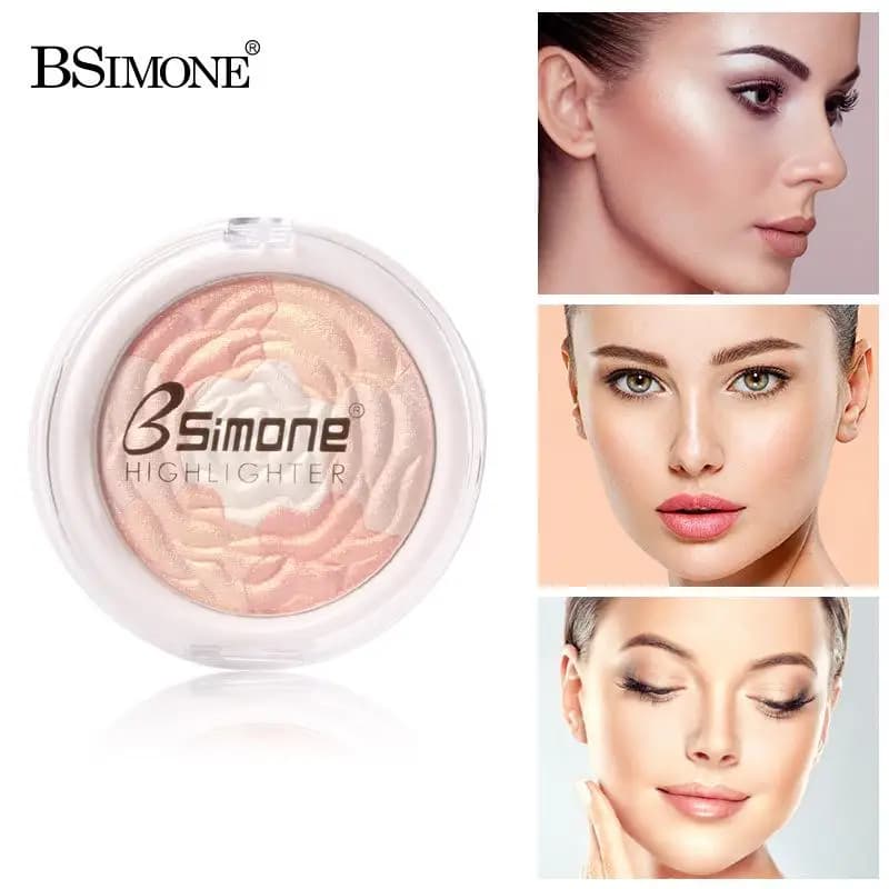 Palette Illuminante BSIMONE, Polvere Glitter per Contorno Viso, Ultra Concentrata per Illuminare e Truccare