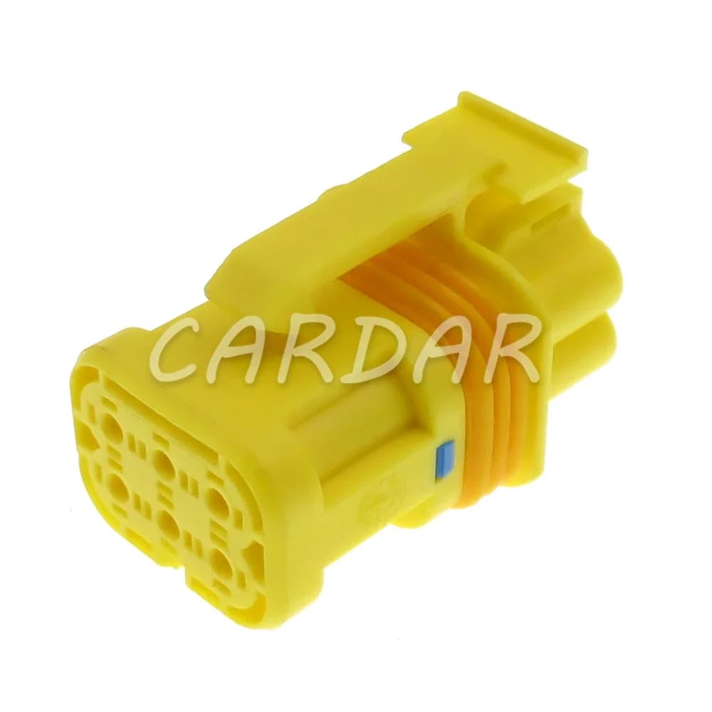 1 Set 6 Pin 1.5 Series Yellow Auto Waterproof Connector AC Assembly Cable Socket With Terminal And Rubber Seals 18651000001