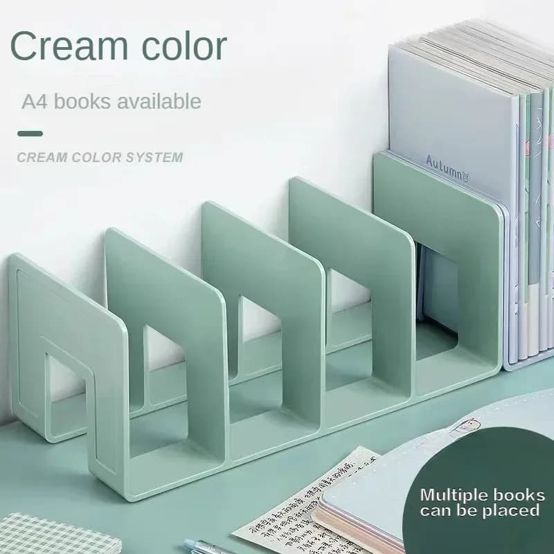 Supporto per organizer da scrivania per portariviste multifunzione per libri, portariviste, accessori per ufficio, fermalibri