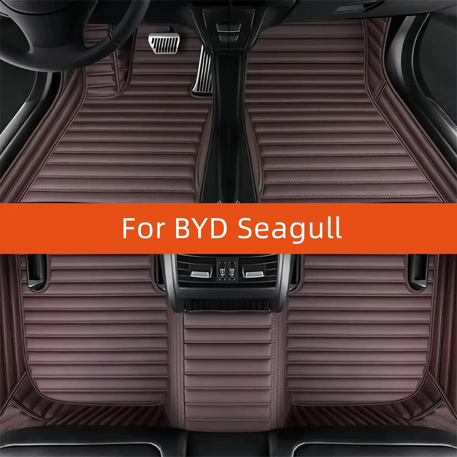 Tappetino per auto in pelle personalizzato per BYD Seagull 2023 2024 2025 2026 2027 Accessori interni per tappetino per auto