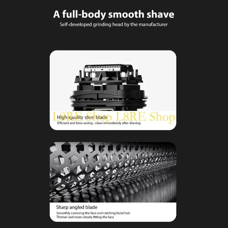 Rechargeable electric shaver for men's beard L8RE alternative battery