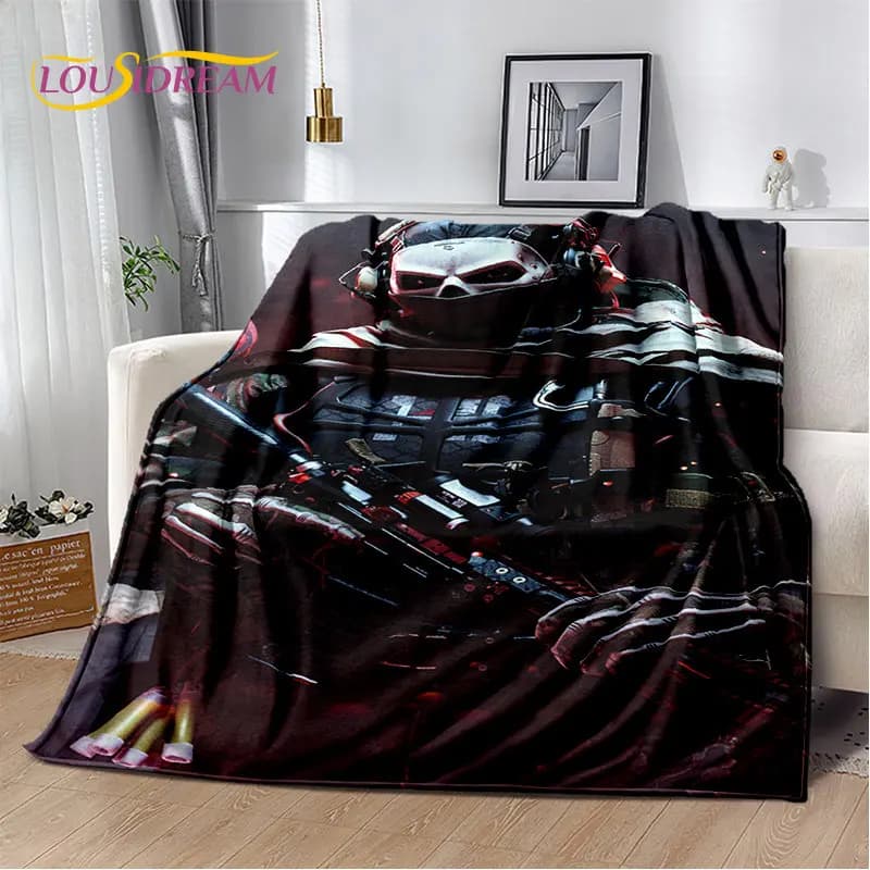 3D COD,Call of Duty Gamer soft plush blanket, flannel blanket for living room beds bedroom sofa office cover
