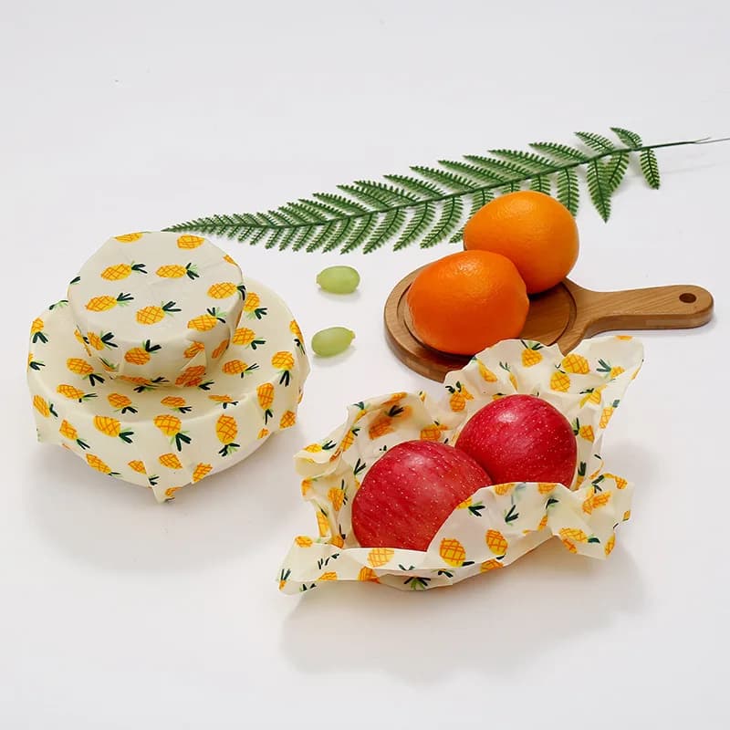 3/7 pz cera d'api cibo avvolge cucina Picnic cibo frutta fresca biologica naturale cera d'api riutilizzabile involucri di cera d'api per Sandwich