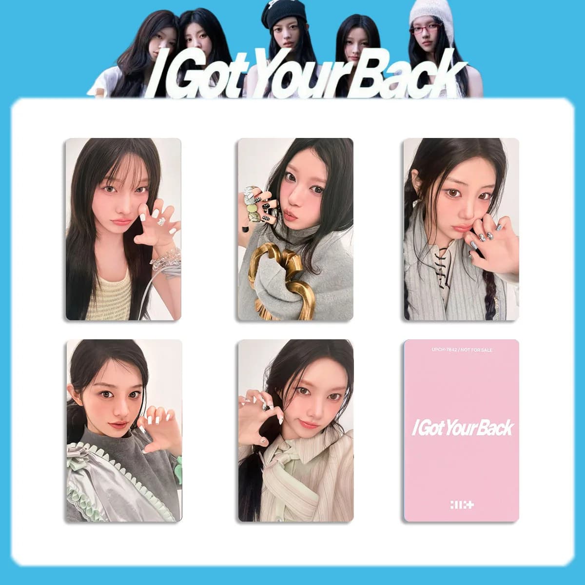 5PCS Korean Hot Idol Group New Album "I Got Your Back" High Quality Lomo Cards YUNAH MINJU MOKA WONHEE IROHA Fans Small Cards