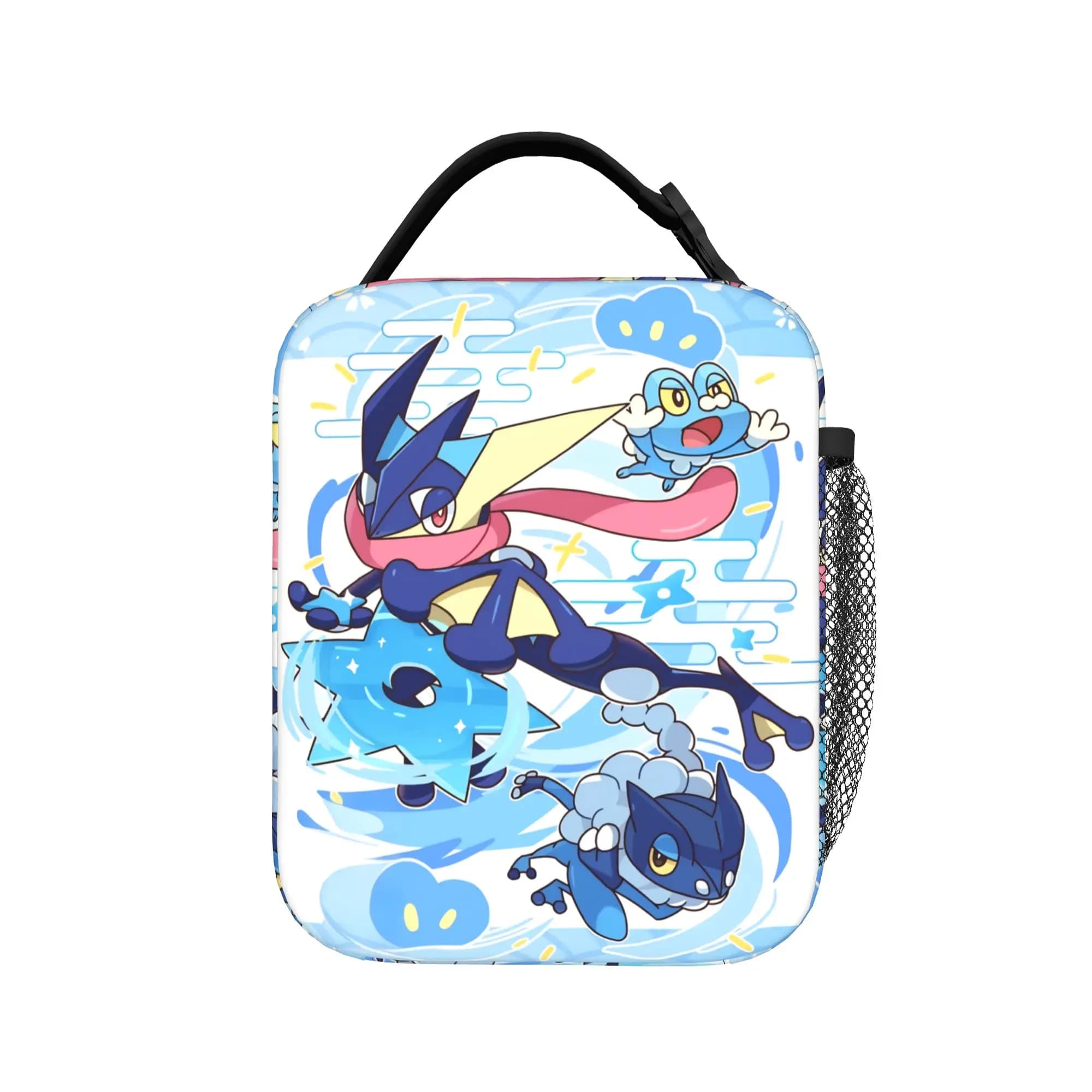 Greninjas Ninja Frog Insulated Lunch Bag Thermal Bag Reusable,Lunch Container Poke-Mon Cartoon High Capacity Tote Lunch Box