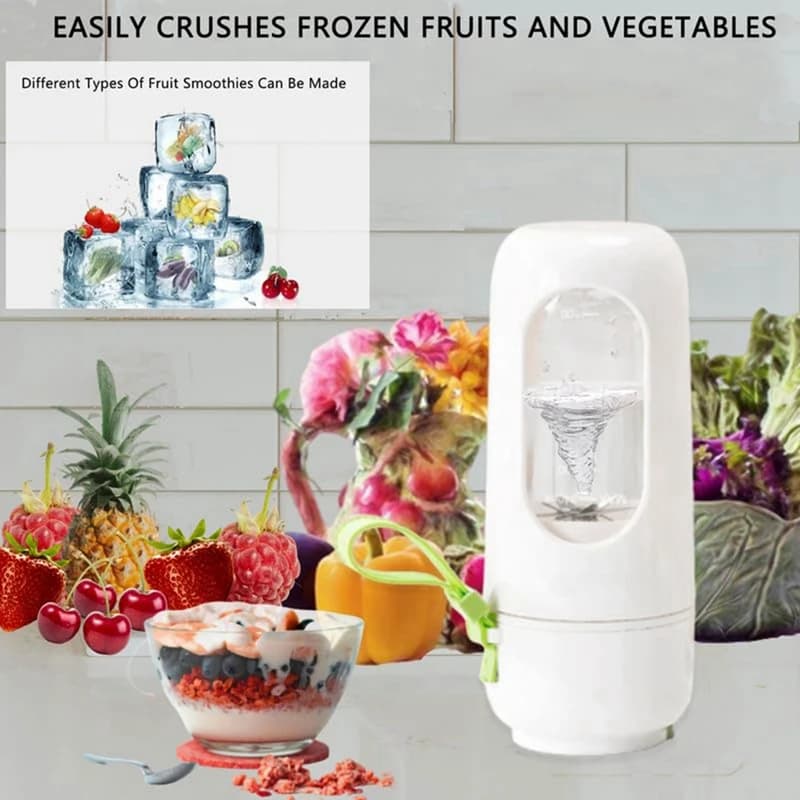 Frullatore Portatile Ricaricabile USB, Estrattore di Succo Portatile 500ML