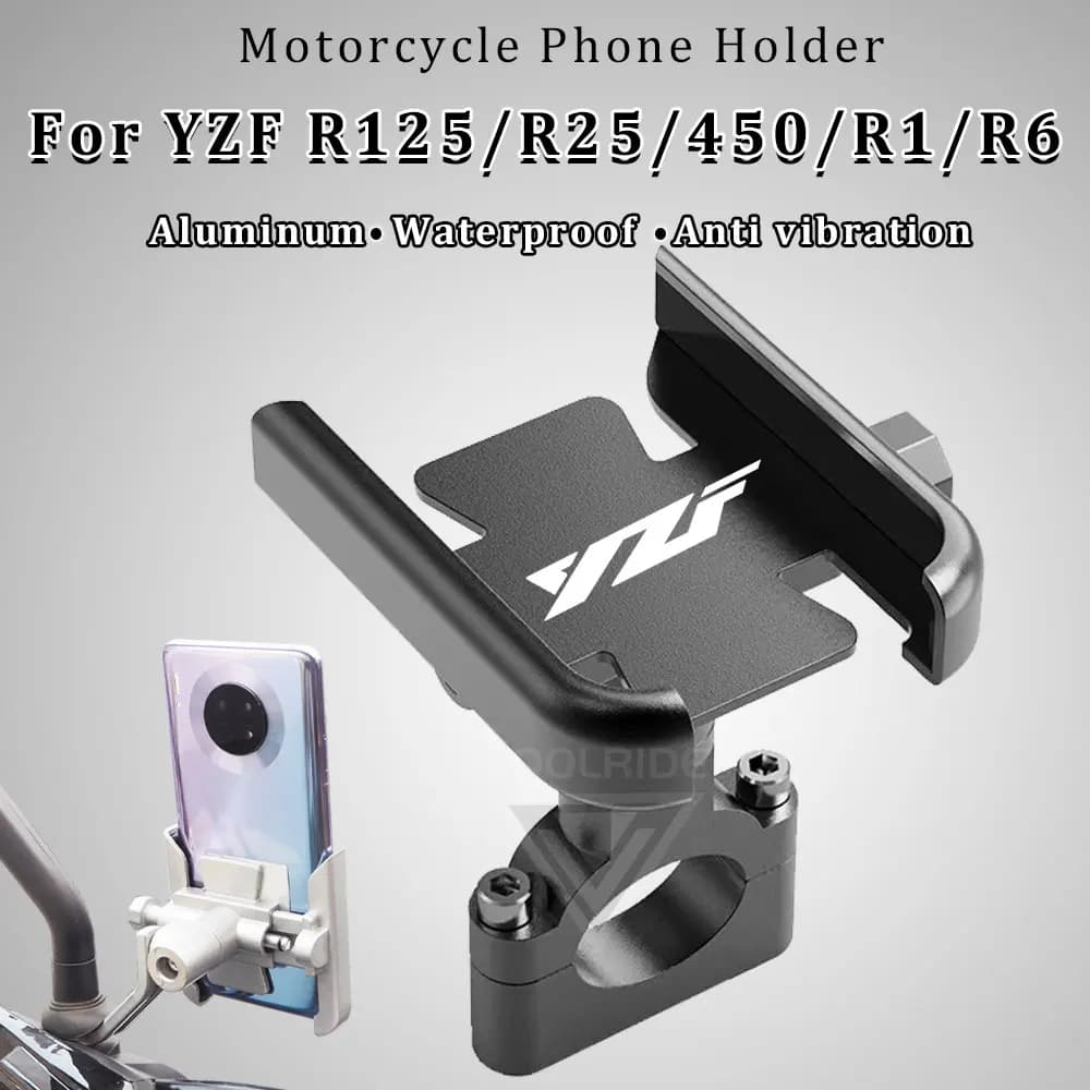Motorcycle Phone Holder Anti Vibration Stand YZF 450 Accessories for Yamaha YZF R1 R3 R6 R7 R125 R15 V2 V3 V4 250 Accessories
