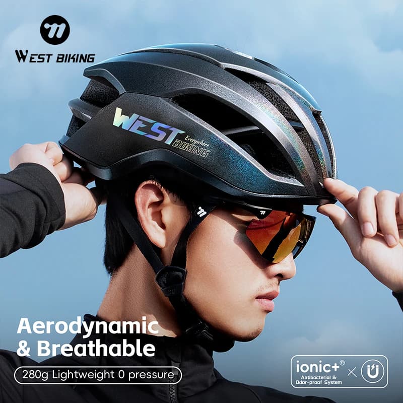 Professional bicycle helmet with CE certified magnetic buckle, lightweight, unisex, for safety cycling helmet