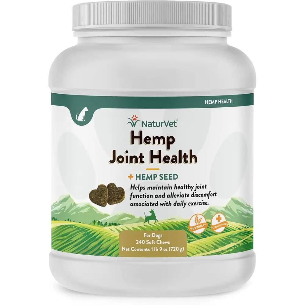 Integrator for Cans for Articulations and Even with Hemp – Chewing Supplements for Cans with Glucosamine, MSM, Chiodroitine, 3 Vitamins, Antioxidants