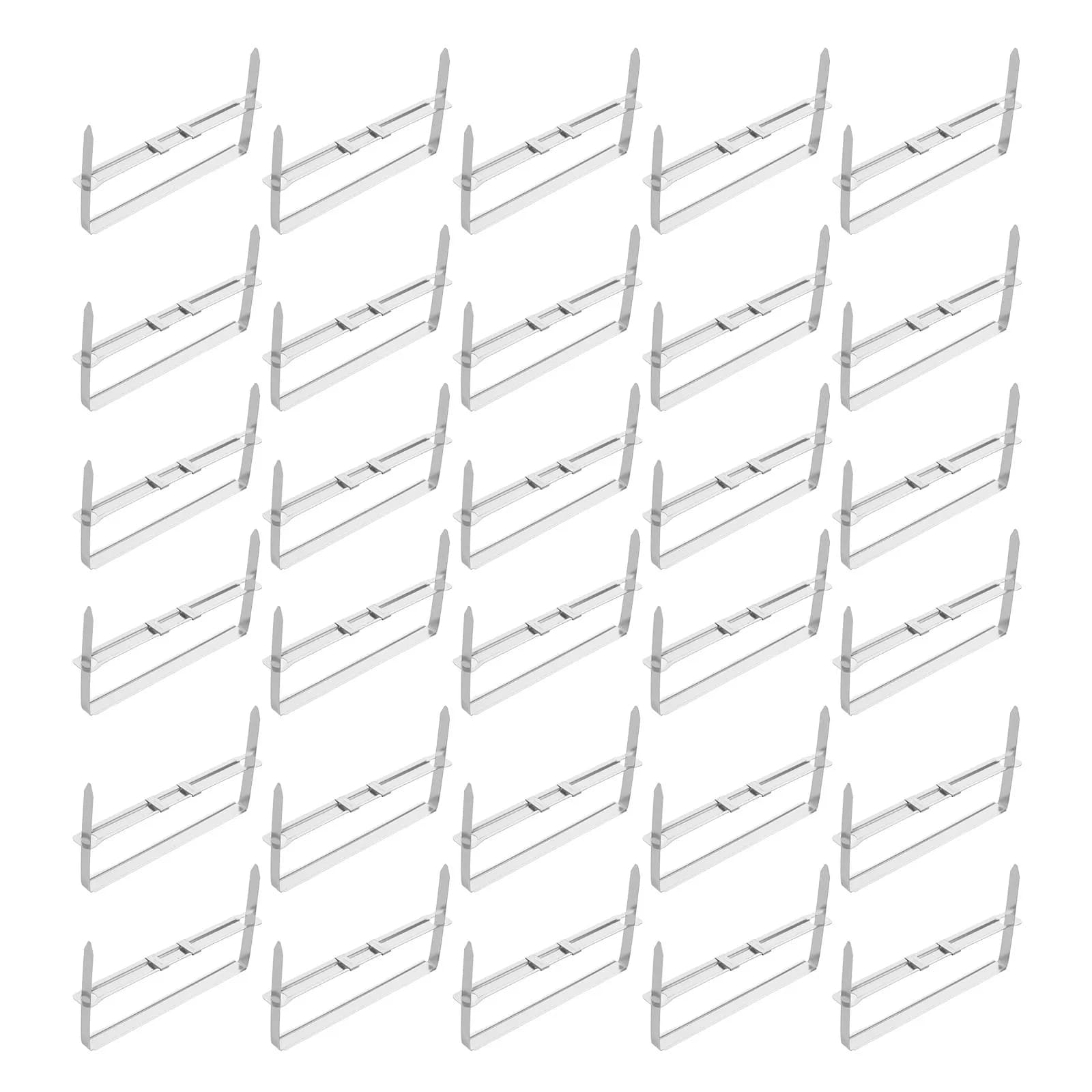 50 Pezzi Fermagli Metallici a Due Fori per Carta, Clip per Cartelle da 3,5 Pollici, Organizzatori Resistenti per Ufficio e Scuola