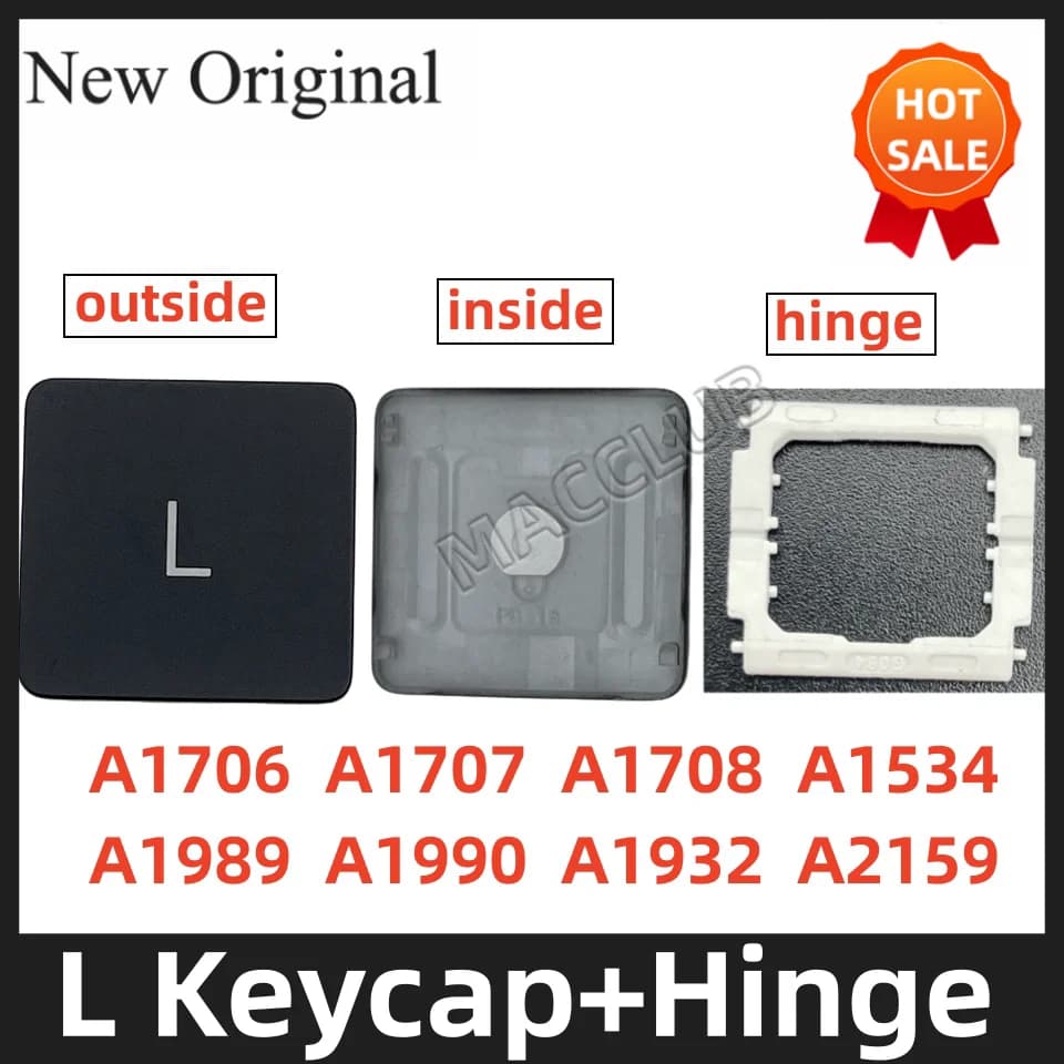 L KeyCap per MacBook Pro Retina A1708 A1706 A1707 A1989 A1990 A1534 A2159 A1534 tasti del cappuccio della tastiera con cerniera