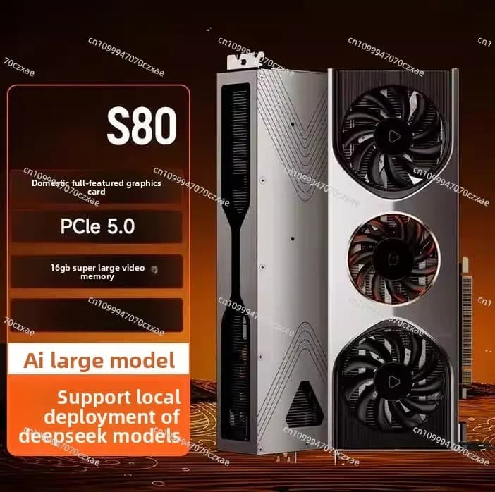Scheda Grafica S80 ad Alta Definizione 16G DDR6, Scheda Grafica per Ufficio e Giochi S70