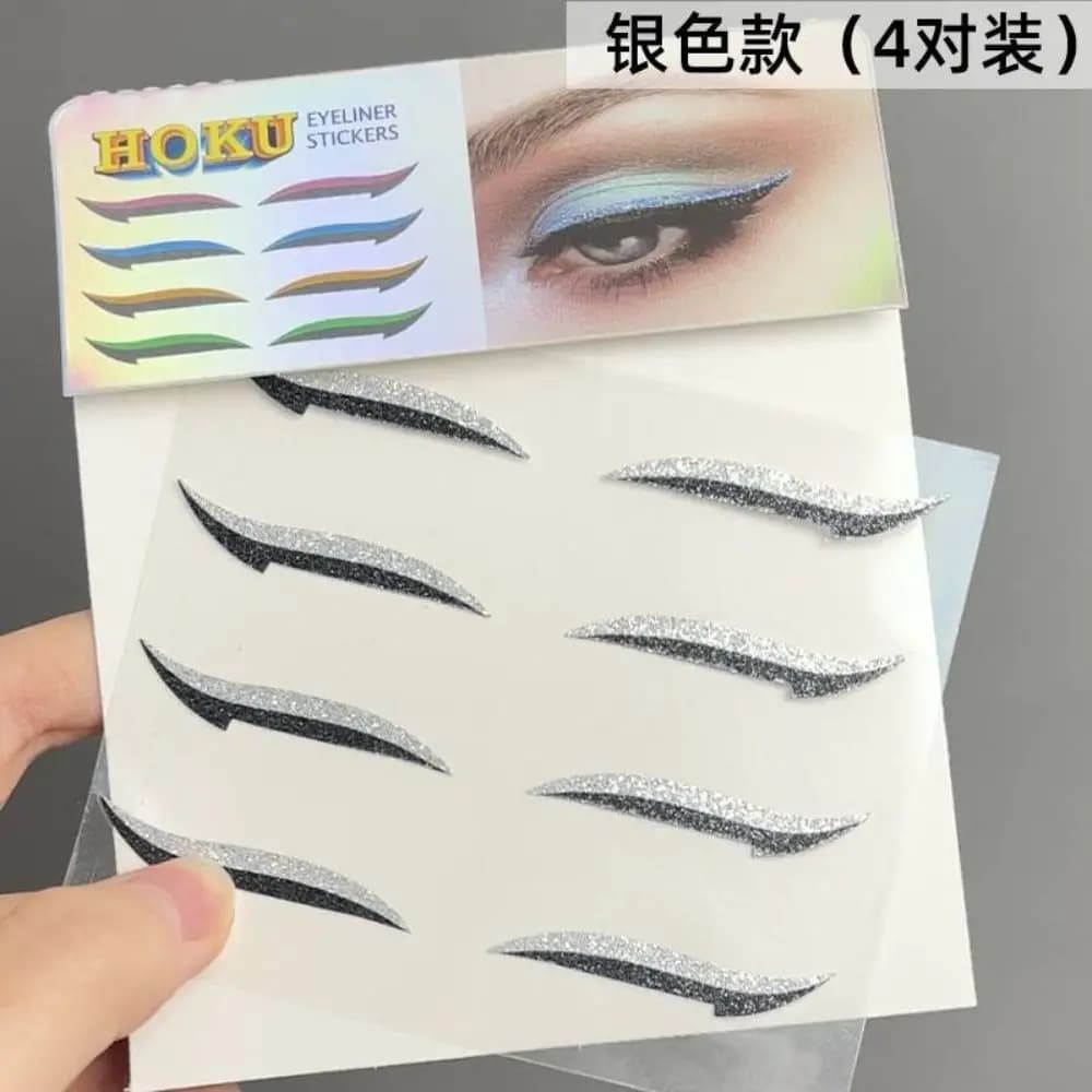 Adesivi per Ombretto, Adesivi per Doppia Linea di Palpebra, Strumento per Trucco Occhi, Adesivi per Doppia Palpebra, Adesivi Glitterati per Eyeliner