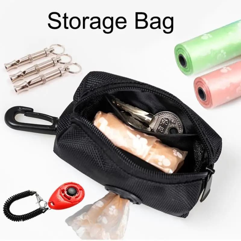 Pet Dog Poop Bag Holder Leash Attachment Adjustable Mini Travel Garbage Bag Dogs Waste Poop Bags Dispenser Pet Cleaning Tools