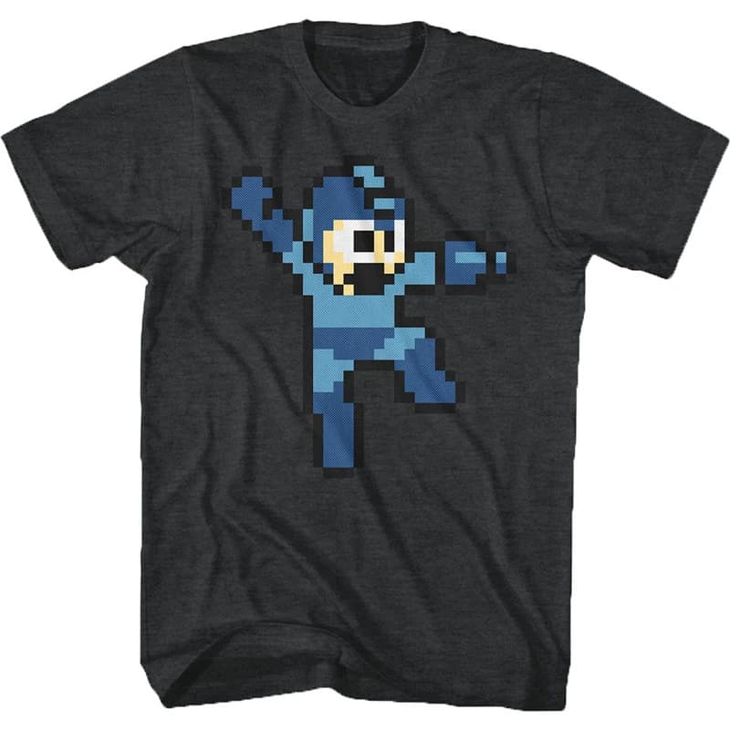 T-shirt da uomo Retro 1987 Rockman Classic Game Zero Mega Man di lusso di alta gamma, stile unisex per uomo e donna
