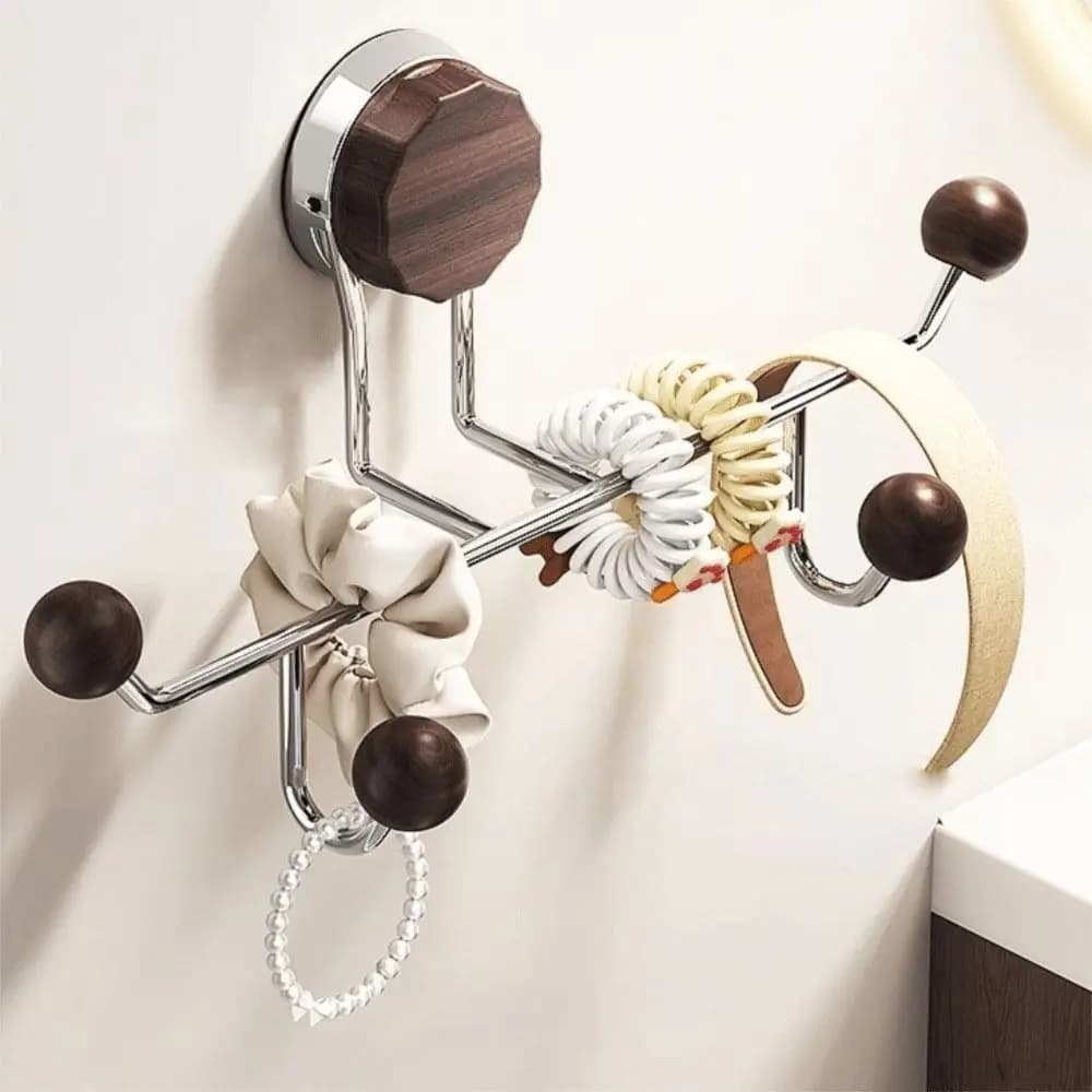 Portaoggetti per fascia a ventosa Ganci posteriori per porta con forte carico in acciaio inossidabile Ganci appendiabiti decorativi montati a parete
