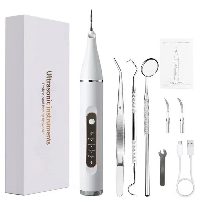 New Portable Ultrasound Dentral Cleaner, Oral Cleaning Device to Remove Tartar and Whiten Tooths
