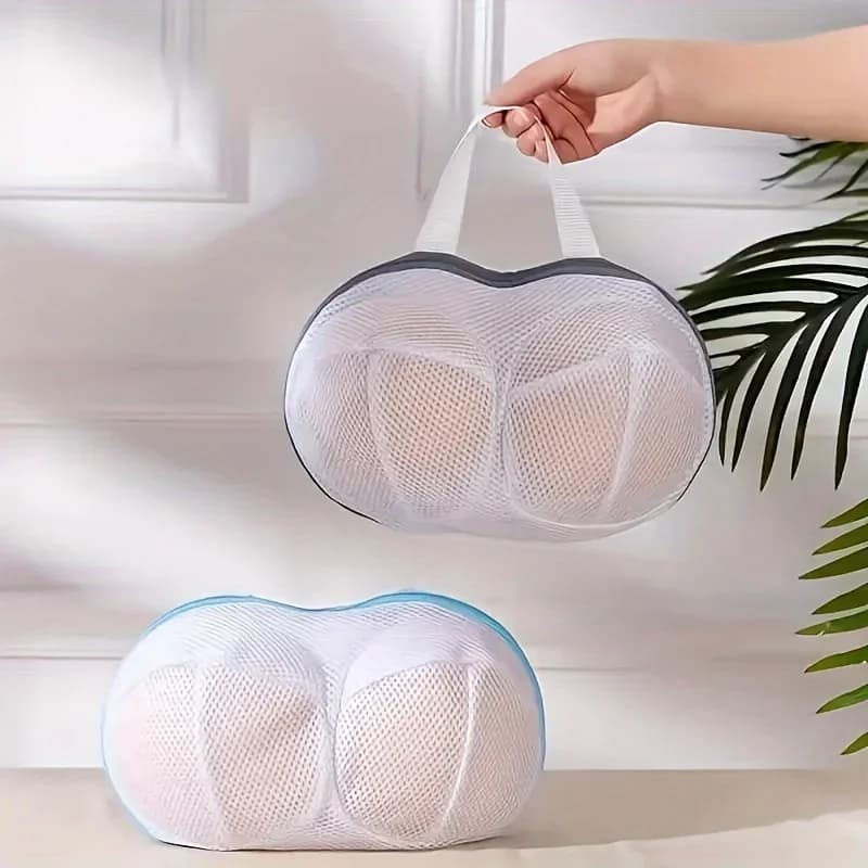 1 Pezzo Sacchetto per Lavaggio Reggiseni, Portatile e Pieghevole, in Rete, per Protezione Biancheria Intima, Sacchetto per Lavaggio Intimo, Sacchetto per Bucato Domestico, Nuovo